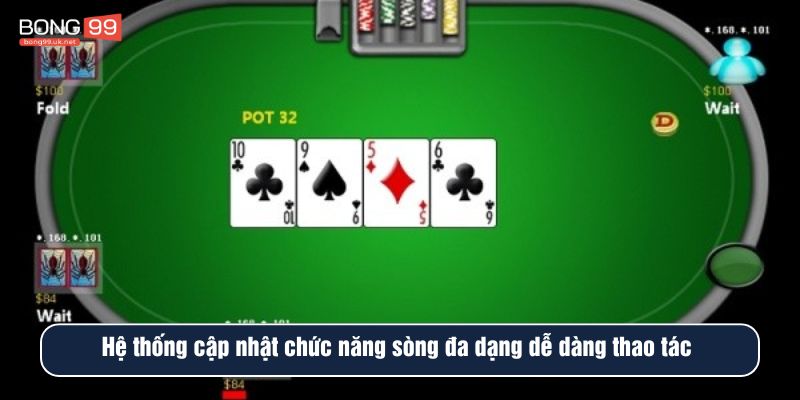 Hệ thống BONG99 cập nhật chức năng sòng đa dạng dễ dàng thao tác