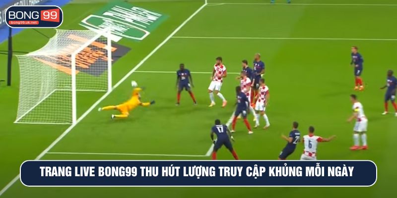 Trang live BONG99 thu hút lượng truy cập khủng mỗi ngày